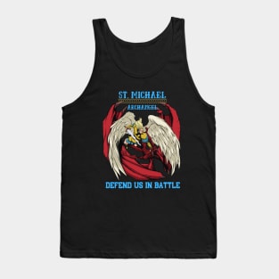 St. Michael - Defend Us In Battle Tank Top